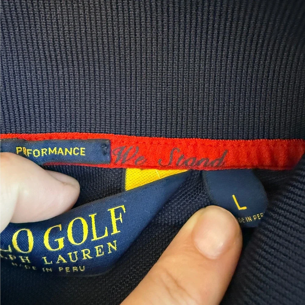 Polo Golf Ralph Lauren Ryder Cup 2014 Shirt L Performance Del Mar Country Club